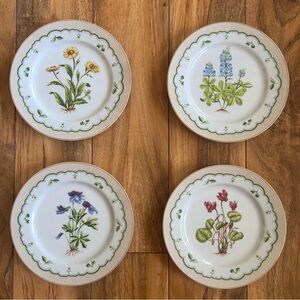 Briard Georges Floral Dessert Plates